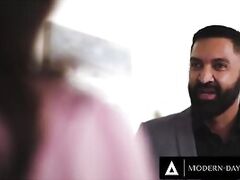 modern-day sins - curvy secretary sophia burns' hot mmf threesome with bisexual bf & boss!